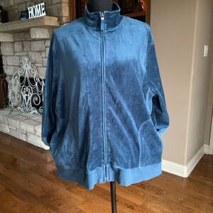 Charter Club Velour Active Jacket Plus Size‎